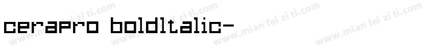 cerapro boldltalic字体转换
